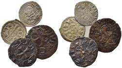 ZECCHE ITALIANE. Lotto di 4 monete di zecche italiane da catalogare (Ancona, Verona, Siena, Venezia). MB