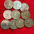 Lotto di 10 pezzi da 5 centesimi 1943. SPL-FDC