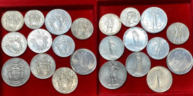 VATICANO (Pio XI; Pio XII; Giovanni XXIII). Lotto di 11 monete. Ni/Ac. SPL-FDC