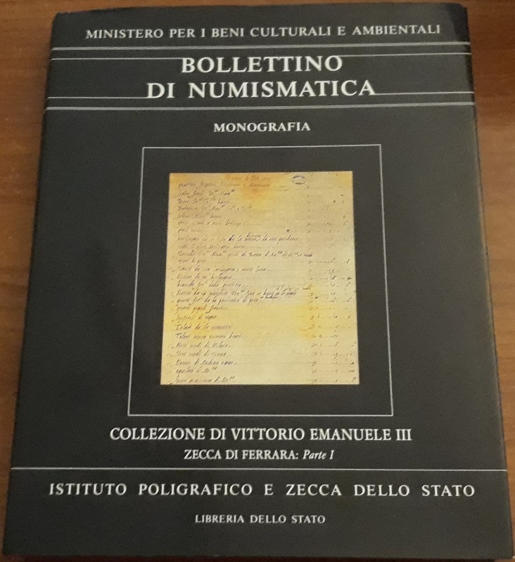 AA.VV.- Bollettino di Numismatica - Monografia , Collezione di Vittorio Emanuele...