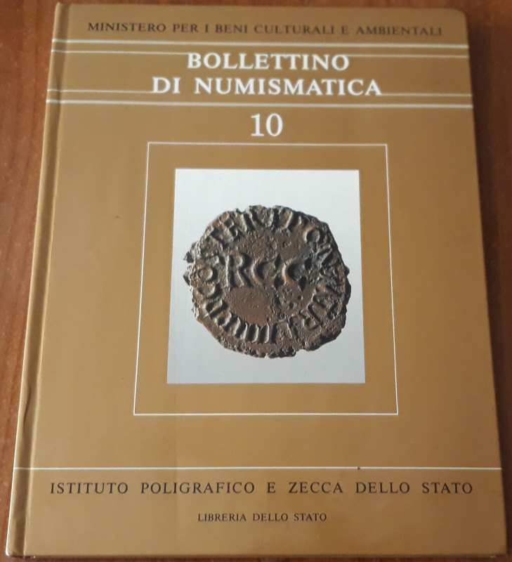 AA.VV.- Bollettino di Numismatica - Volume 10 - Roma, 1988, pp. 237, cartonato l...