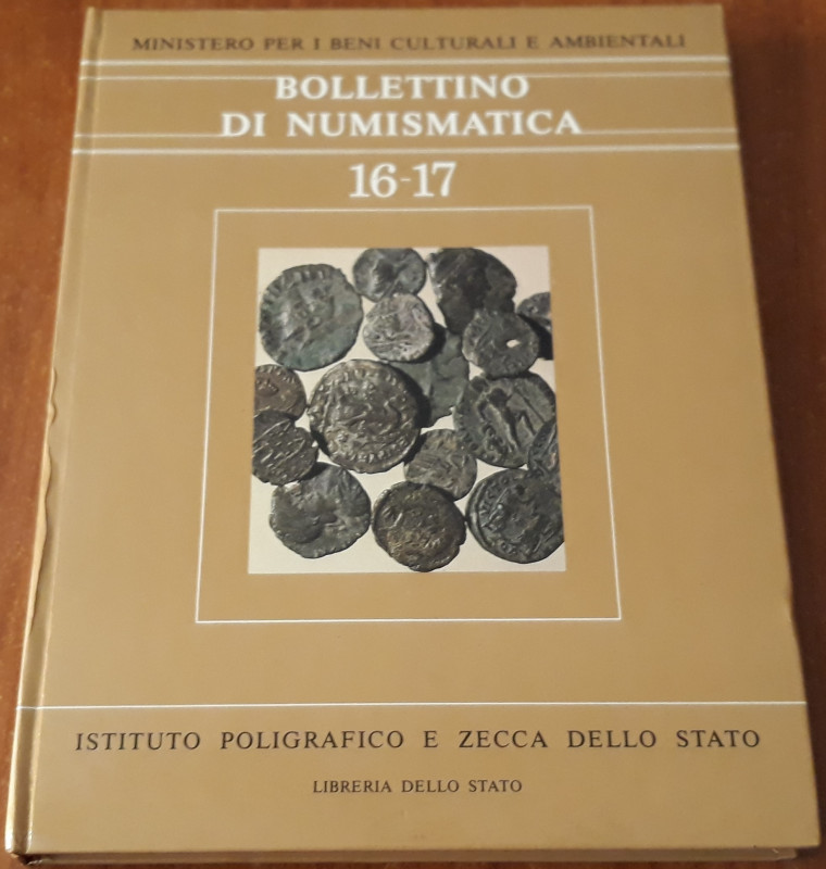 AA.VV.- Bollettino di Numismatica - Volume 16-17 - Doppio volume, Roma, 1991, pp...