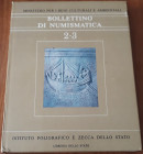 AA.VV.- Bollettino di Numismatica - Volume 2/3 -Volume doppio, Roma, 1984, pp. 375, cartonato lucido. Ill. b/n e a colori nel testo, ottimo stato, tra...