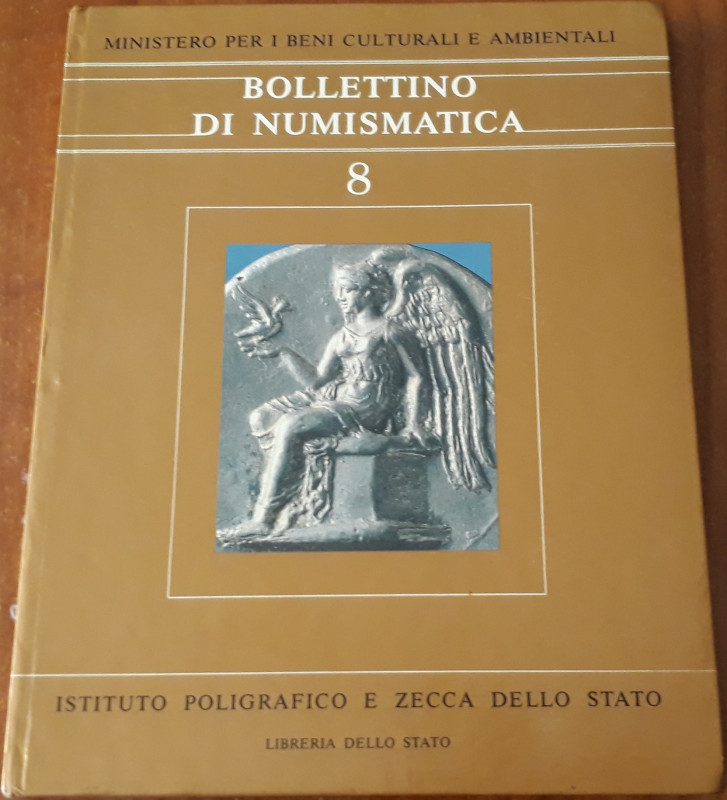 AA.VV.- Bollettino di Numismatica - Volume 8 - Roma, 1987, pp. 196, cartonato lu...