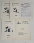 BARANOWSKY - Lotto di 5 listini anni '80. Roma. Buono stato