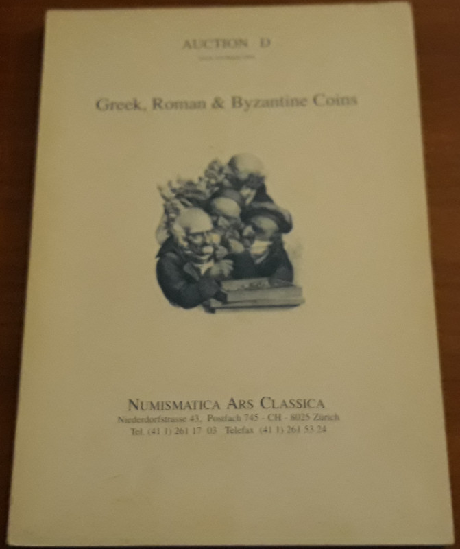 NAC. Catalogo asta Auction D (Greek, Roman & Byzantine Coins) 2 marzo 1994, 2366...