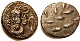 ELYMAIS, Orodes III, Æ Drachm, GIC-5910, Facg bust/ dashes, AEF, well centered & struck, brown patina, unusually strong. (An AEF brought $170, Gorny 5...