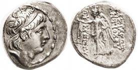 SYRIA, Antiochos VII, 138-129 BC, Drachm, Bust r/Nike adv l, S7096; VF-EF, obv somewhat off-ctr but head complete & nice. Decent metal, lt tone. (A VF...