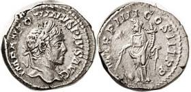 ELAGABALUS, Den., PM TRP IIII COS III PP, Providentia stg l, VF+, minimally off-ctr, full lgnds, decent metal with lt tone. Strong detailed portrait. ...