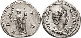 JULIA MAMAEA, Den, VESTA stg l, Nice EF, centered, full lgnds, good strike, pleasant metal & lt tone. (An EF brought $270, CGF 4/07.)