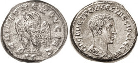 HERENNIUS ETRUSCUS, Antioch Tet, Eagle stg l, SC below; EF/VF+, centered, full lgnds, obv particularly well struck with superb detailed portrait; nice...
