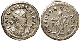 ALLECTUS, Ant, PROVIDENTIA AVG, Providentia stg l, S-P/C; Choice VF, perfectly centered & well struck on a big round flan; dark brown patina, only fai...