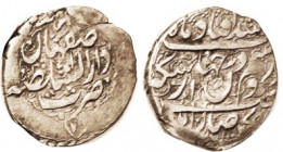 PERSIA, Karim Khan, 1753-79, Ar Abbasi, Isfahan, 21 mm, VF, sl crude, nice, toned.