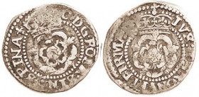 Charles I, Ar 1/2 Groat, Crowned rose/similar, S2806, mm Lis; Decent AF, only minor wkness, good metal with lt tone. Scarce.
