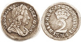 George I, Maundy 2 Pence 1726, Choice VF, excellent metal & pleasant toning.