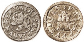 Philip III, Æ 2 Maravedis, 1603, Segovia, Lion/castle, 16 mm, Nice F-VF, centered & well struck, medium brown. (Same variety, GVF, brought $107, CNG e...