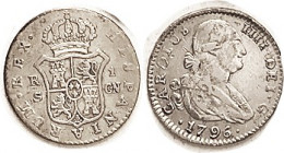 Charles IV, Real, 1796 Seville CN, VF/AVF, bright, strong portrait detail. (A GVF brought $104, CNG eAuc 9/15.)