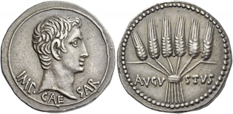 Octavian as Augustus, 27 BC – 14 AD. Cistophoric tetradrachm, Ephesus circa 25-2...