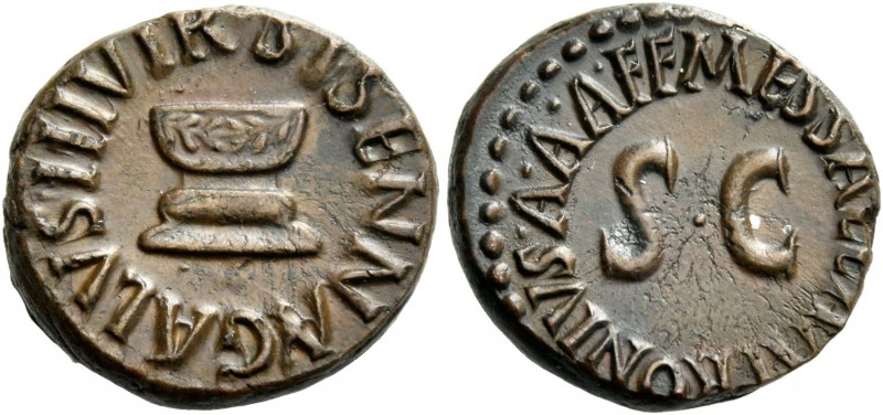 Octavian as Augustus, 27 BC – 14 AD. Apronius, Galus, Messalla, Sisenna. Quadran...