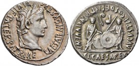 Octavian as Augustus, 27 BC – 14 AD. Denarius, Lugdunum circa 2 BC - AD 4, AR 3.86 g. CAESAR AVGVSTVS – DIVI F PATER PATRIAE Laureate head r. Rev. AVG...