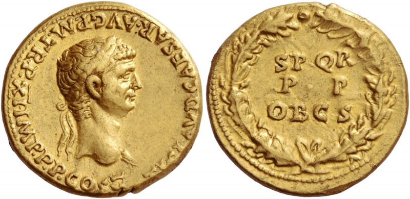 Claudius augustus, 41 – 54. Aureus 51-52, AV 7.76 g. TI CLAVD CAESAR·AVG P·M·TR·...