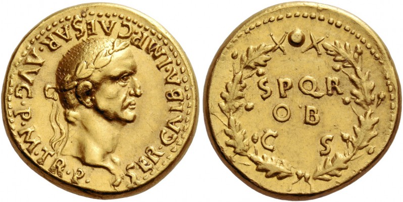 Galba, 68 – 69. Aureus, Spanish mint (Tarraco ?) April–December 68, AV 7.80 g. S...