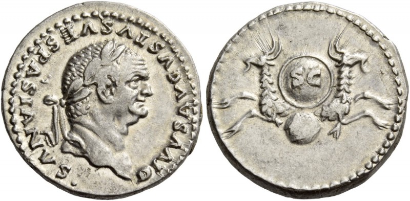Vespasian, 69 – 79. Divus Vespasianus. Denarius 80-81, AR 3.51 g. DIVVS AVGVSTVS...