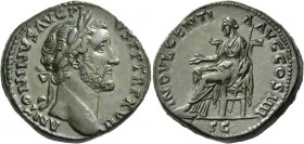 Antoninus Pius augustus, 138 – 161. Sestertius 153-154, Æ 28.16 g. ANTONINVS AVG PI – VS P P TR P XVII Laureate head r. Rev. INDVLGENTI – A AVG COS II...