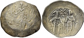 Michael VIII, Ducas-Angelus-Comnenus-Palaeologus as Despot and Emperor, 1258 - 1261. Aspron trachy, Magnesia 1261-1282, AR 2.15 g. St. Michael standin...
