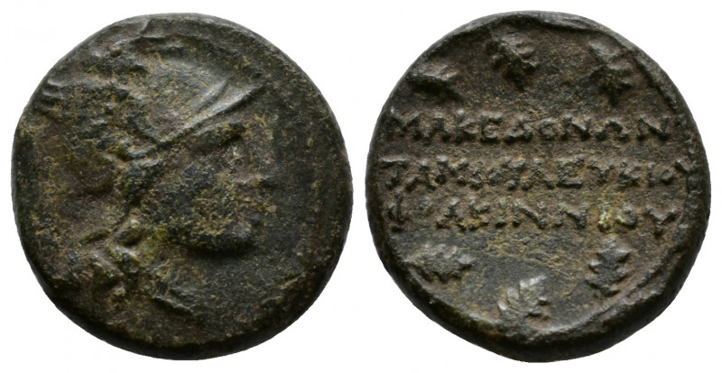 Macedon, Roman Protectorate. Lucius Fulcinius, Qaestor. ca. 146-145 B.C. Helmete...