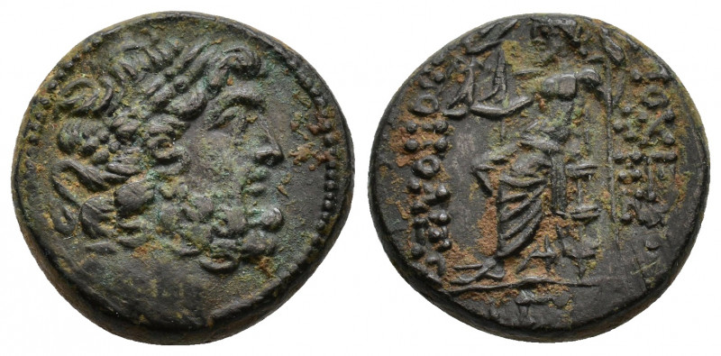 Antiochia, autonomous AE, 54-53 BC Antiochia , Syria. AE 54-53 BC. Obv. Laureate...