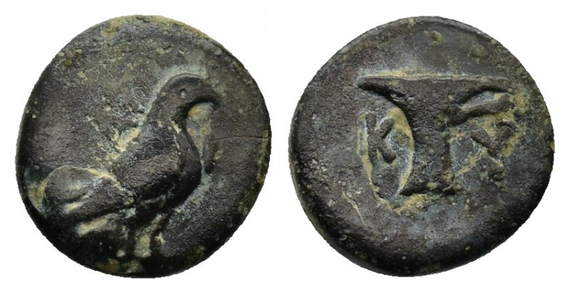 Aiolis, Kyme 350-320 BC. AE 1.24g