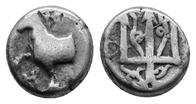 Thrace, Byzantion, c. 387/6-340 BC. AR Hemidrachm. 1.72g