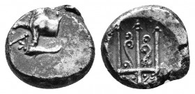 Thrace, Byzantion, c. 387/6-340 BC. AR Hemidrachm. 1.82g