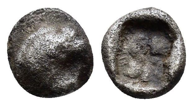 Troas, Antandros. ca. 5 cent- BC. AR Hemiobol 0.64g