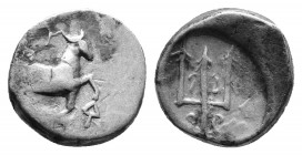 Thrace, Byzantion, c. 387/6-340 BC. AR Hemidrachm. 1.68g