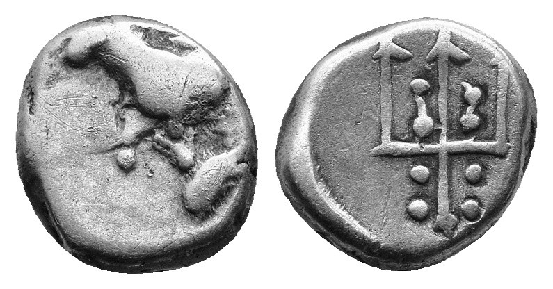 Thrace, Byzantion, c. 387/6-340 BC. AR Hemidrachm. 1.86g