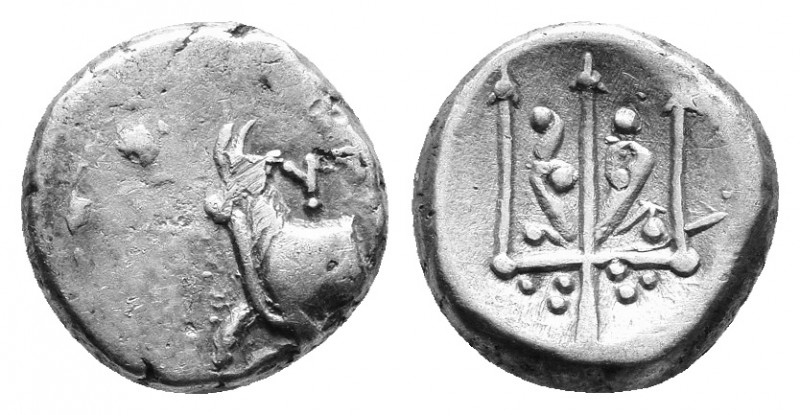 Thrace, Byzantion, c. 387/6-340 BC. AR Hemidrachm. 1.79g