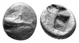 MYSIA, Kyzikos. (Circa 550-500 BC). AR Hemiobol. AR 0.90g