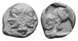 Mysia. Lamspsakos. AR Hemiobol 0,89gr