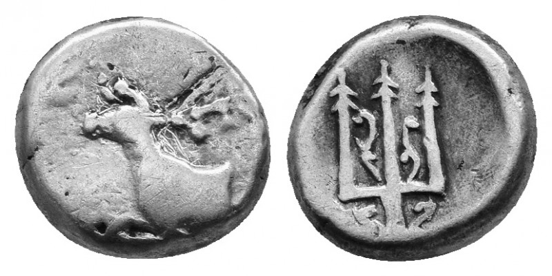 Thrace, Byzantion, c. 387/6-340 BC. AR Hemidrachm. 1.85g