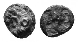 Uncertain Asia minor AR Hemiobol AR 0.31g Roaring lion to l. / quadratum incusum