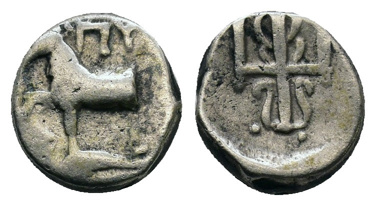 Thrace, Byzantion, c. 387/6-340 BC. AR Hemidrachm. 1.83g