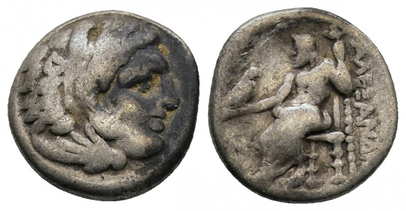 Kings of Macedon. Uncertain. Alexander III "the Great" 336-323 BC. Drachm AR Hea...