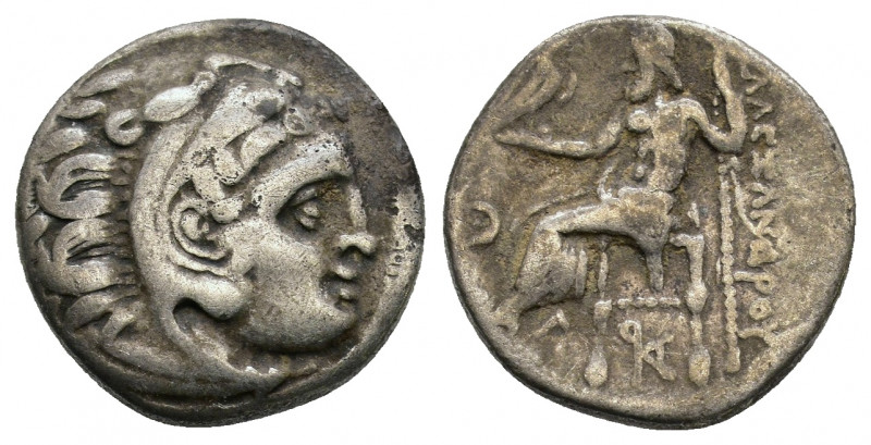 KINGS OF MACEDON. Alexander III 'the Great' (336-323 BC). Drachm. Kolophon. Obv:...