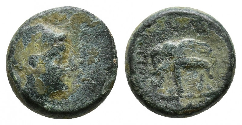 Seleukid Kingdom. Antiochos III. 223-187 B.C. AE Antioch mint. Laureate head of ...