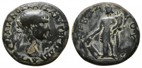 ΒΙΤΗΥΝΙΑ, Koinon of Bithynia: Trajan (98-117).Obv: ΤΡΑΙΑΝΟΣ ΚΑΙΣΑΡ ΣΕΒ [...] ΔΑ; laureate head r. / ΣΕΒΑΣΤΟΥ, Tyche standing l., holding rudder in r. ...