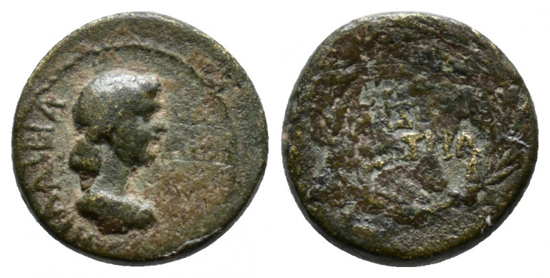 Phrygia. Eumeneia-Fulvia . Livia, wife of Augustus AD 14-29. Bronze Æ ΗΡΑ ΛΙΒΙΑ,...