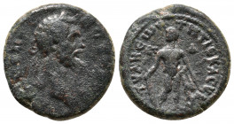 CAPPADOCIA. Tyana. Septimius Severus (193-211). Dated RY 4 (195/6). Obv: AY K Λ CEΠ CEOYHPOC. Laureate head right. Rev: TYANEΩN T Π T IEP ACY K ET Δ. ...