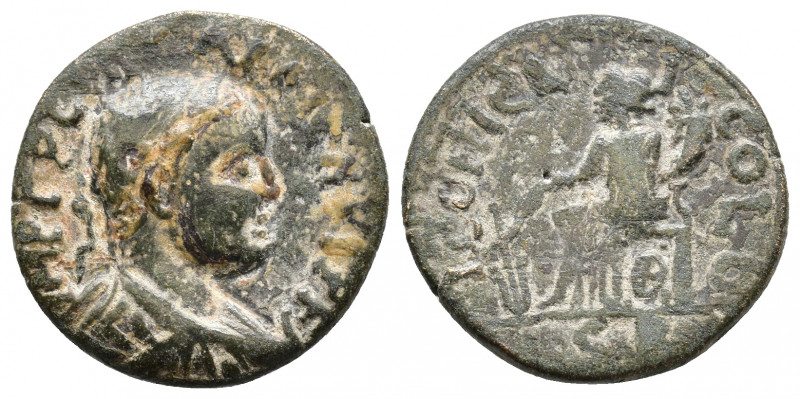 LYDIA. Iconium. Gallienus (253-268). Ae. Obv: IMP C P LIC GALLIЄNVS P F A. Radia...